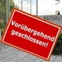 Rathaus geschlossen