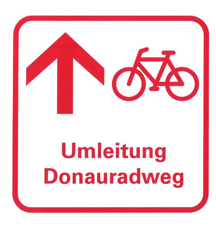Umleitung Donauradweg