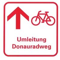 Umleitung Donauradweg